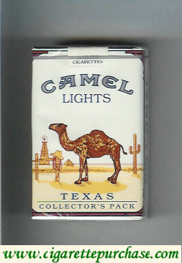 Camel Collectors Pack Texas Lights cigarettes soft box